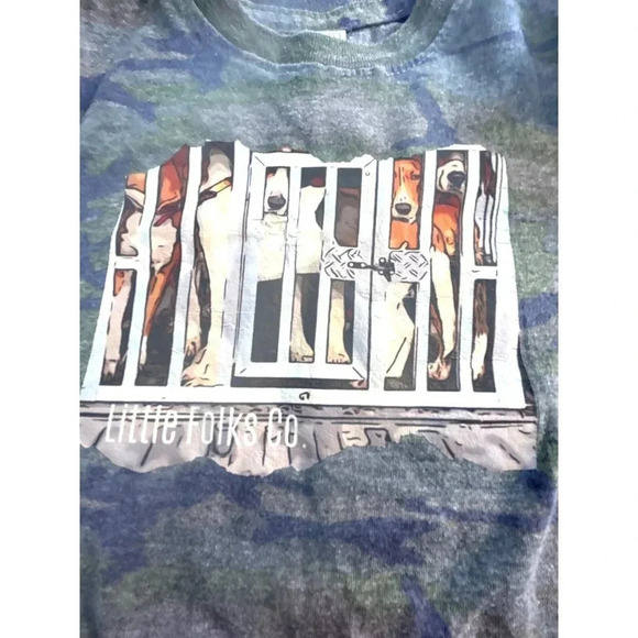 Rabbit Skins Toddler Girls Graphic Camo Tee Gray/Green Size 3 - Picture 4 of 6
